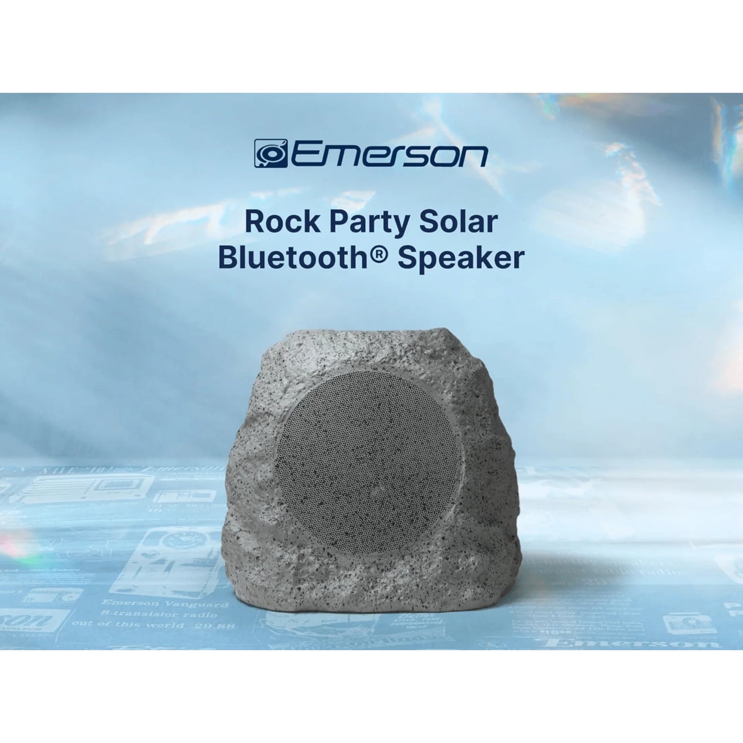 Emerson Rock Party Solar Bluetooth Speaker