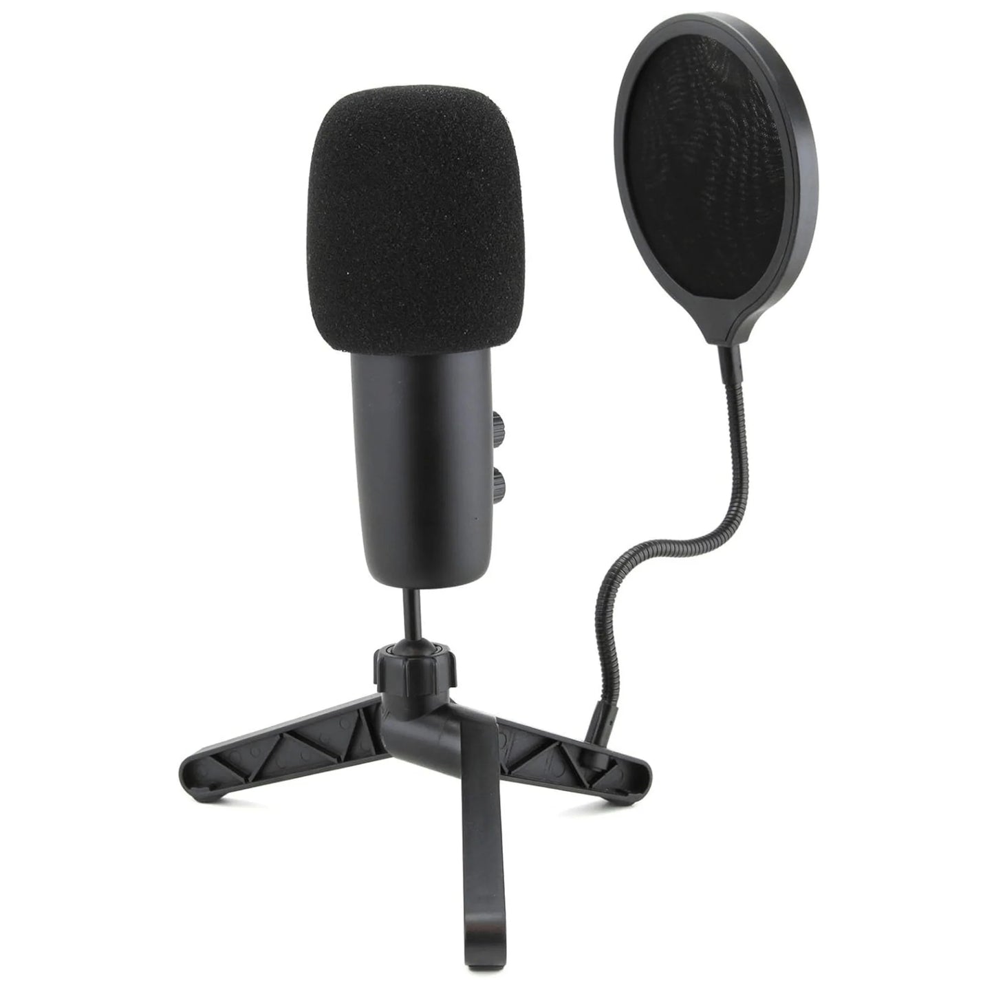 Emerson USB Gaming and Streaming Condenser Microphone with LED Lighting