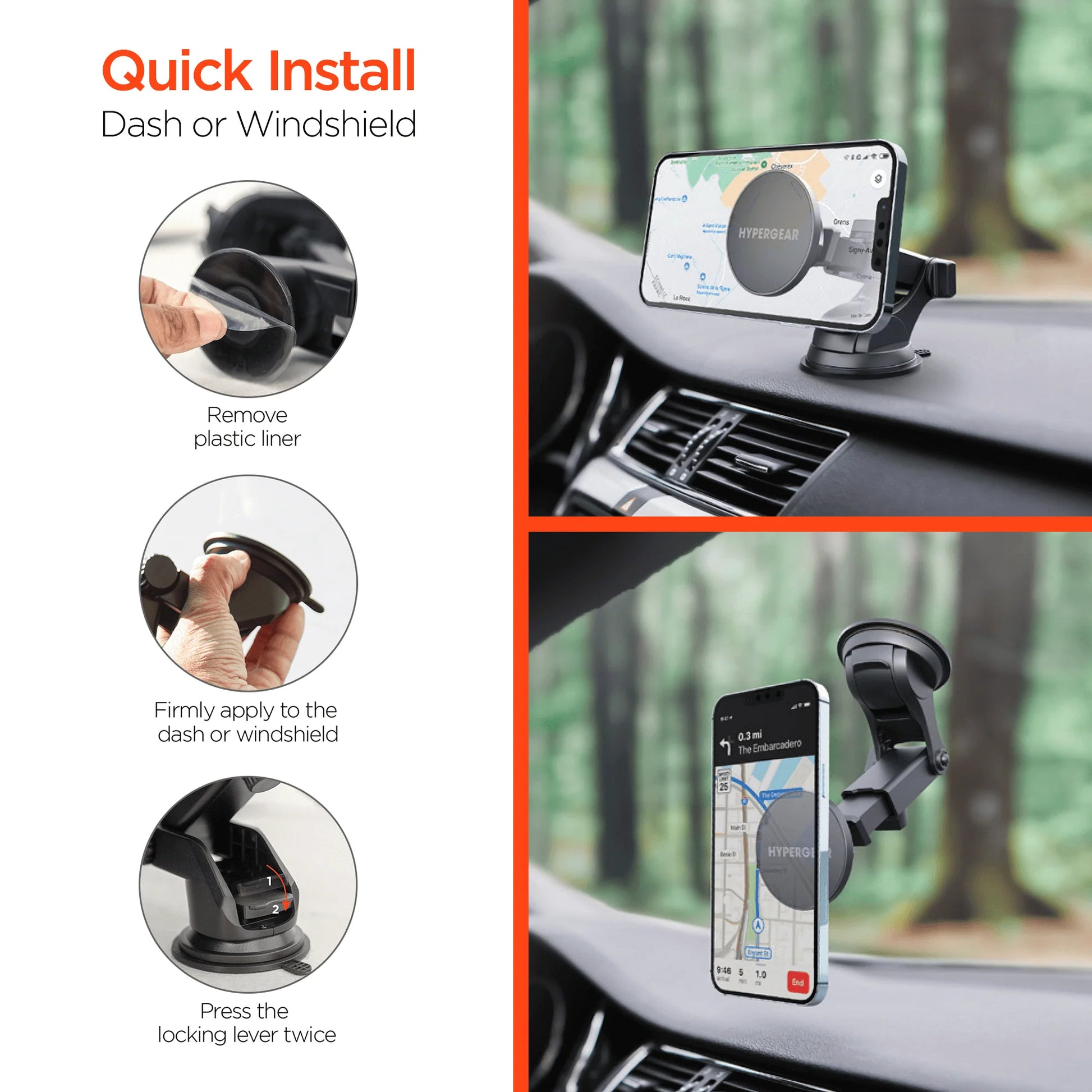 Hypergear Maggrip MagSafe Phone Mount System