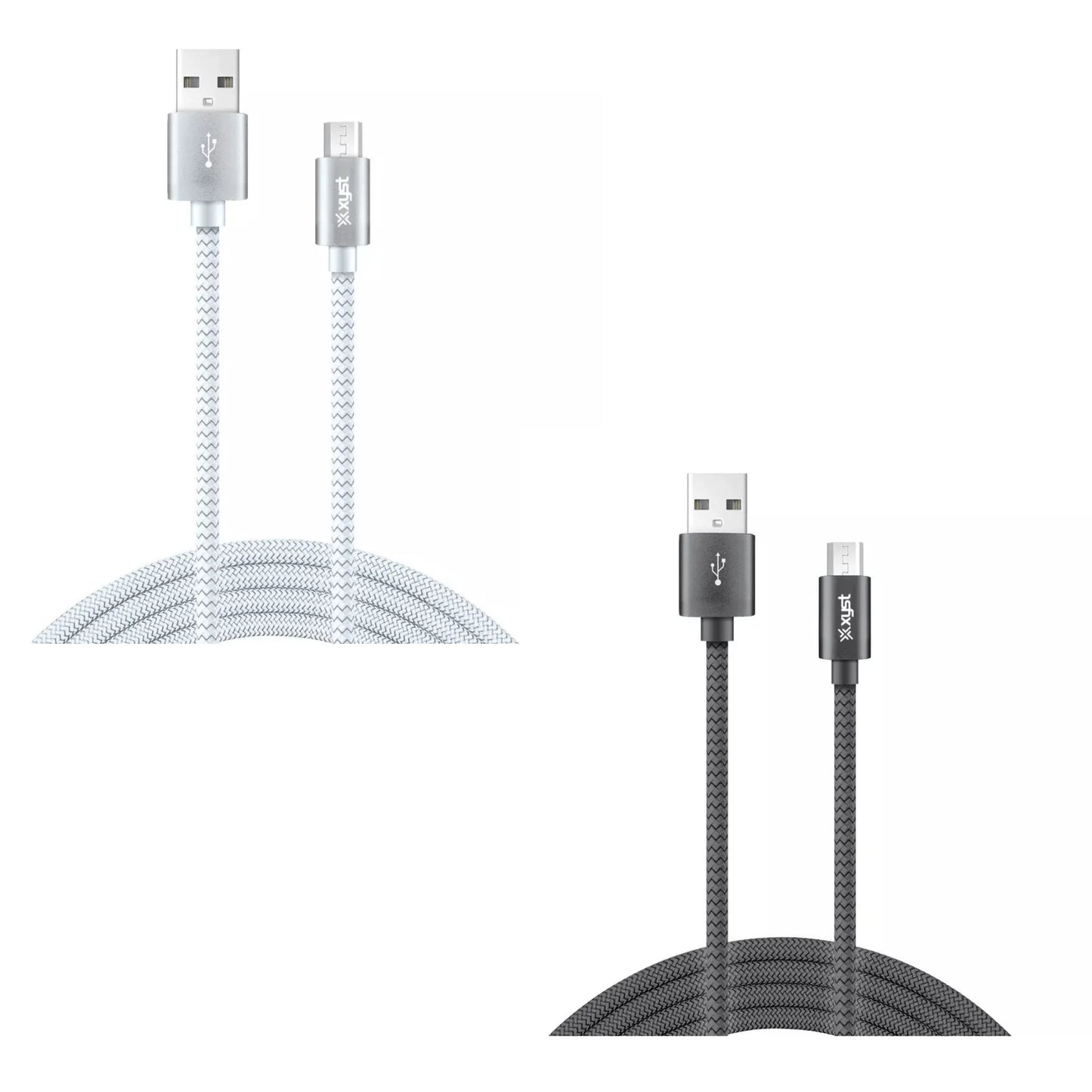 Xyst 10Ft Braided USB to Micro USB Charge and Sync Cable