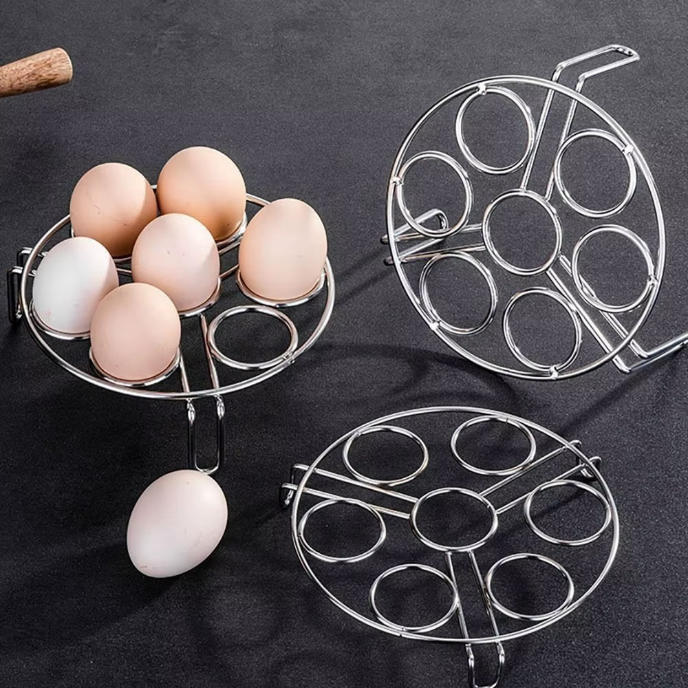 Tripod Egg Steaming Rack Stainless Steel Multifunctional Steaming Tray Holder Thickened Household Insulated Shelf