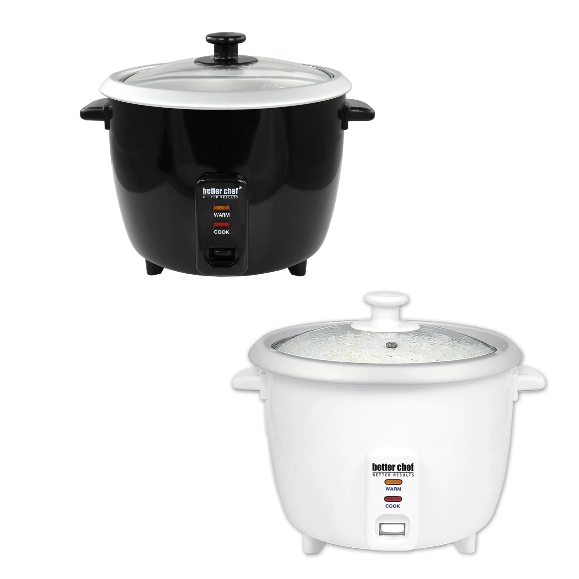 Better Chef 8-Cup - 16-Cup Cooked - Rice Cooker with Measuring Cup and Paddle