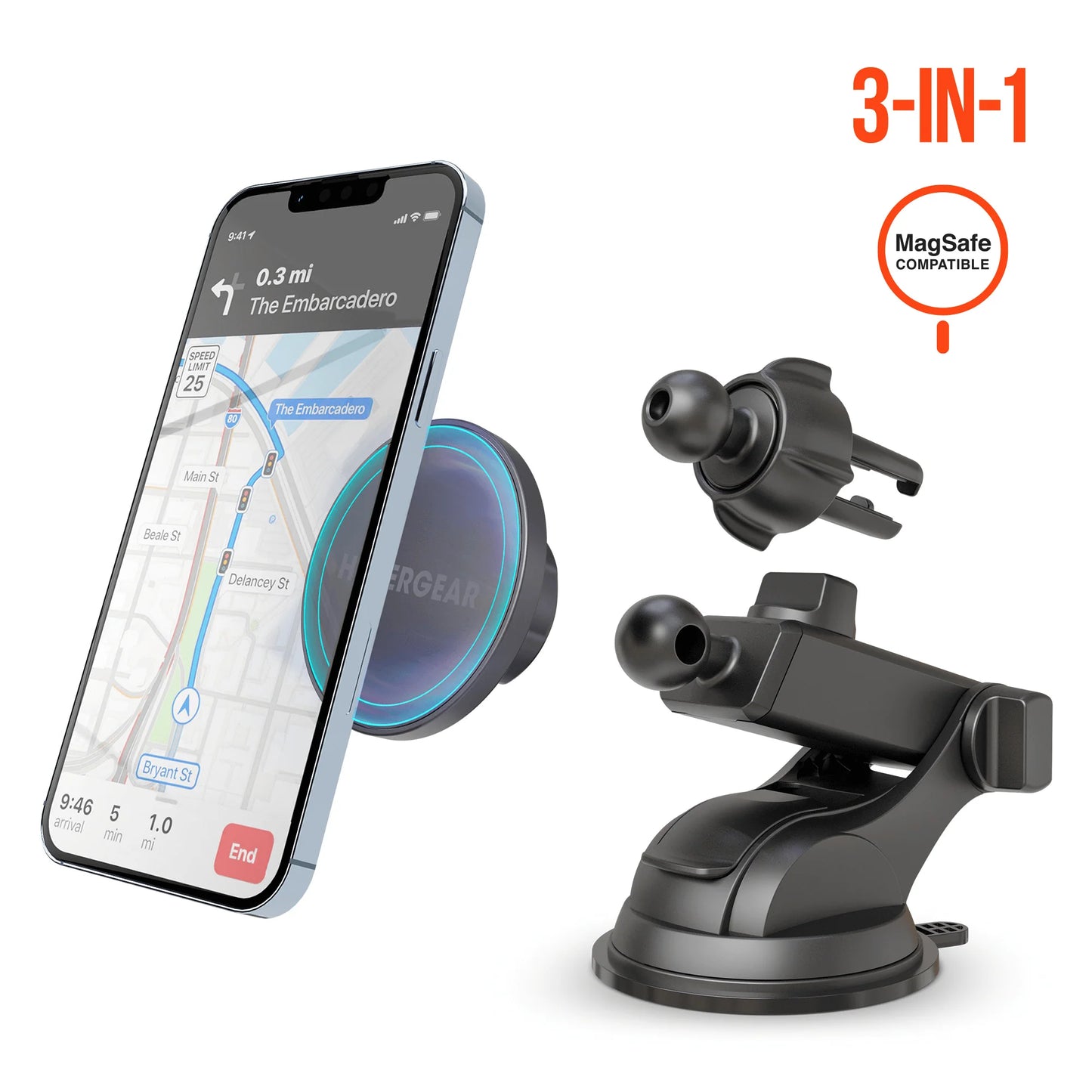 Hypergear Maggrip MagSafe Phone Mount System