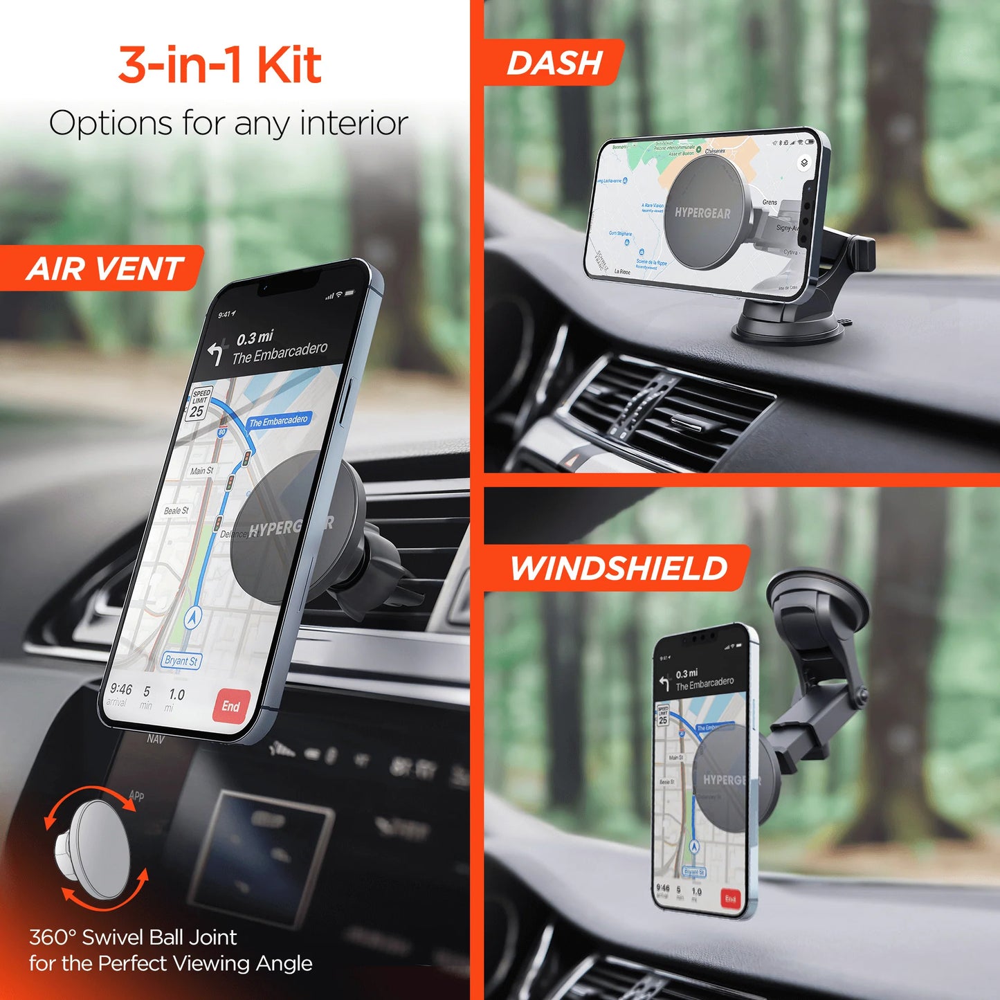 Hypergear Maggrip MagSafe Phone Mount System