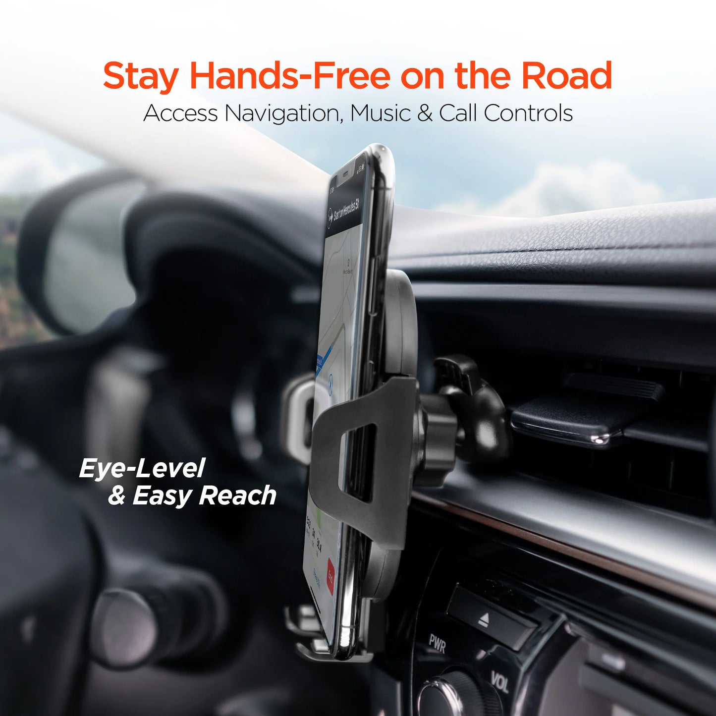 Hypergear Black 3-In-1 Phone Mount Kit (Model 15289-HYP)