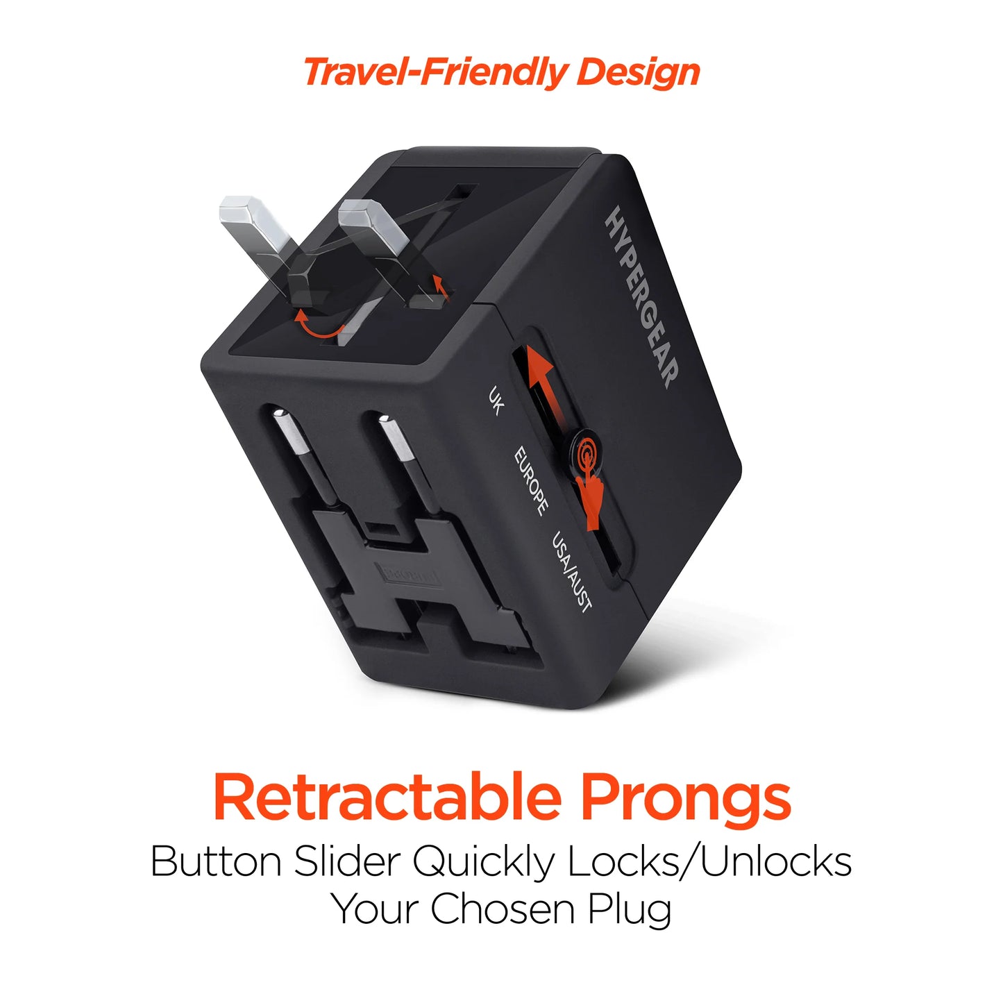 Hypergear Universal Travel Adapter for Global Use