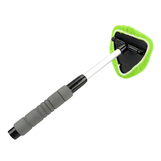 Window Scraping Mist Eliminator Microfiber Car Window Cleaner Telescopic Window Glass Cleaner Car Windshield Cleaning Brush