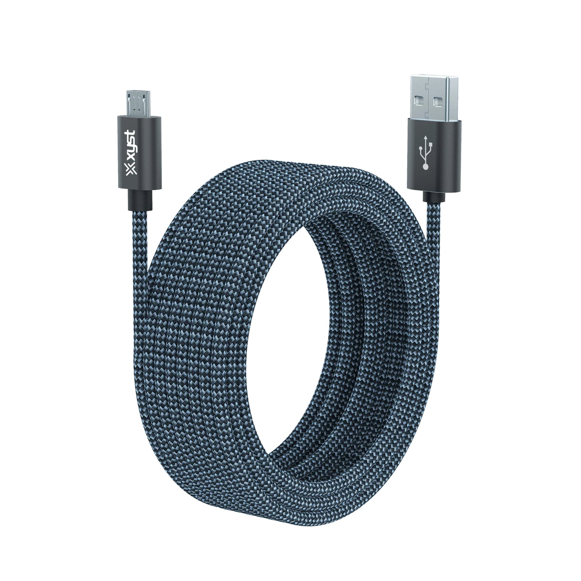 Xyst 10Ft Braided USB to Micro USB Charge and Sync Cable