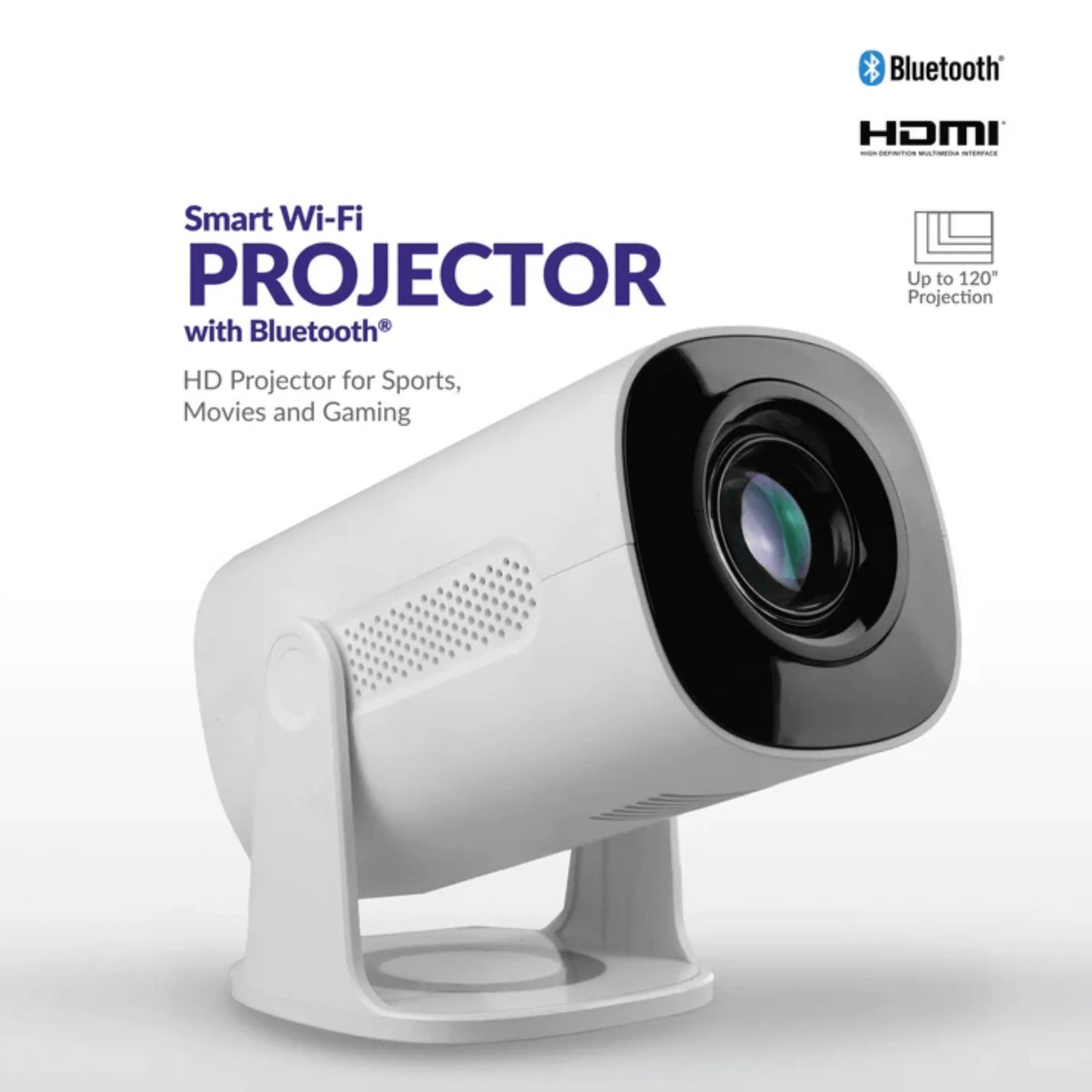 Supersonic Smart Wifi Streaming Projector with Bluetooth