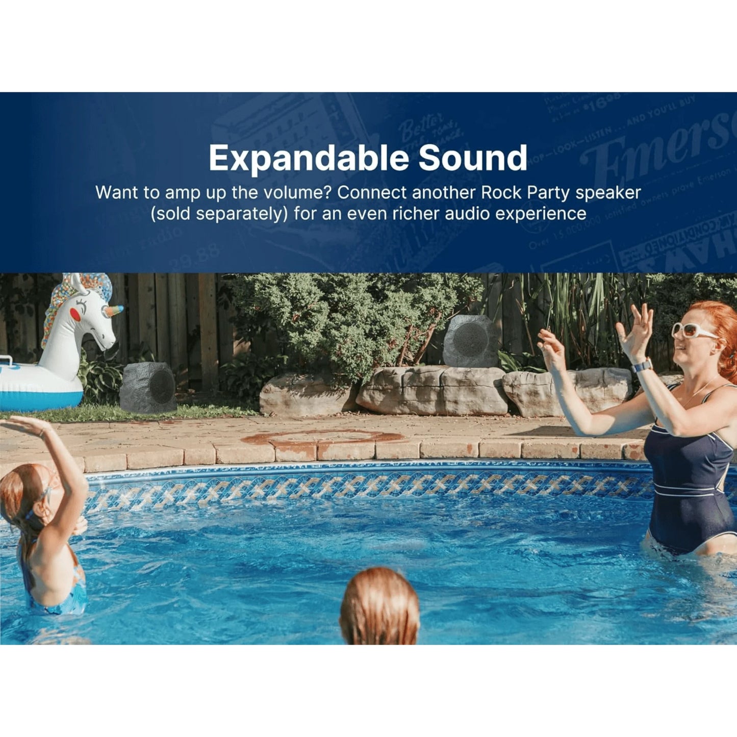 Emerson Rock Party Solar Bluetooth Speaker